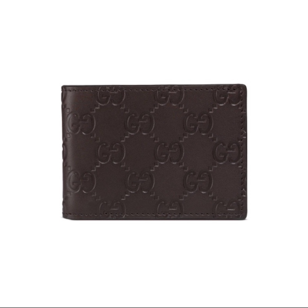 Gucci GG Guccissima Brown Bi-fold Wallet